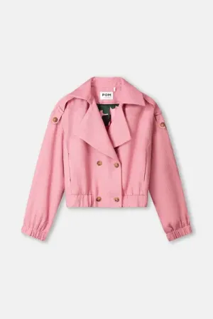 Jacket boucle sweet pink