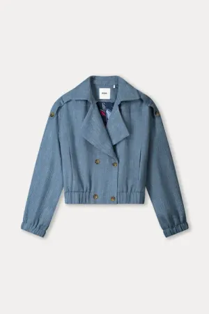 Jacket boucle dawn blue