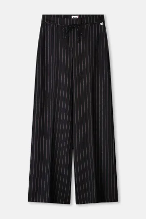 pants noir striped